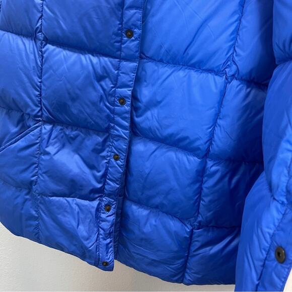 Lands End Vest Goose Down Feathers Blue Large Mens - Picture 4 of 11